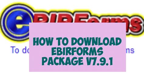ebirforms download latest version.